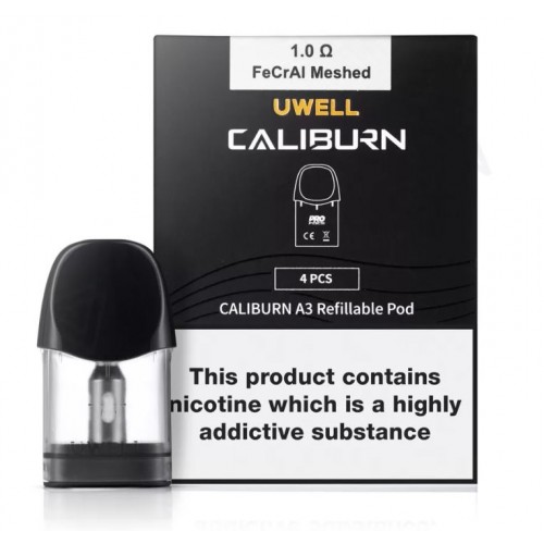 UWELL CALIBURN A3 REPLACEMENT POD (PACK OF 4)-Vape-Wholesale